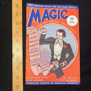 Vintage Magic Booklet in Orange and Blue